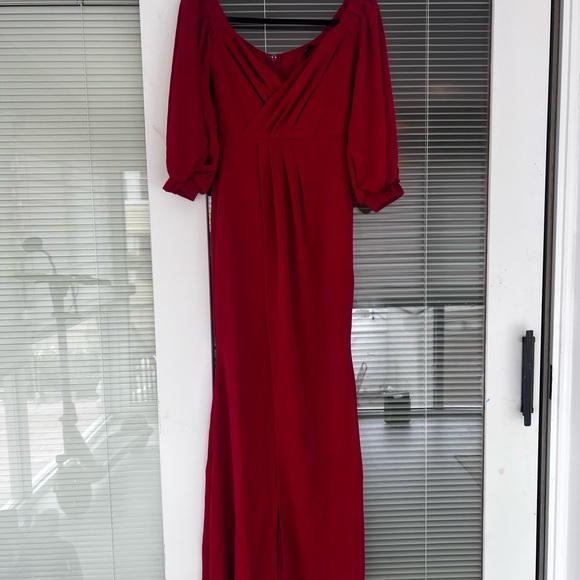 Symphony Deep Red Maxi Dress - Picture 1 of 3